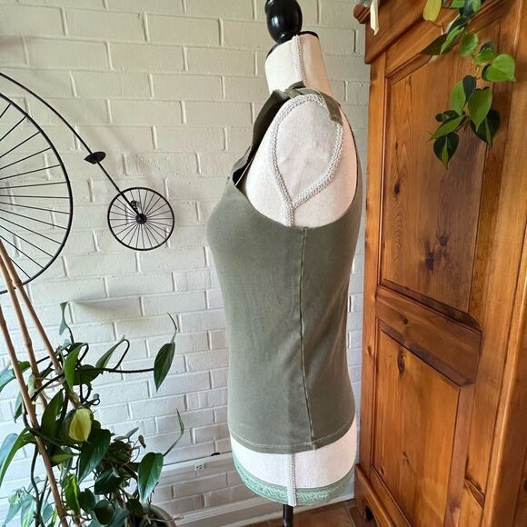 SEE by Chloe tank embroidery and unfinished trim size 6 EUC - Picture 5 of 8